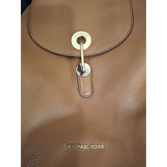 EUC Michael Kors Raven Medium "Acorn" (Brown) Pebbled Leather Backpack - Picture 6 of 13